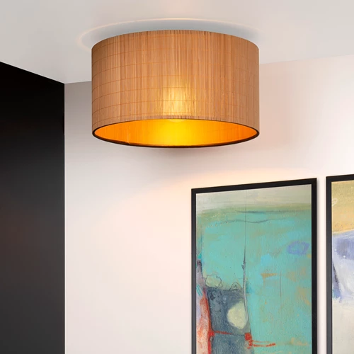 Lucide MAGIUS - Flush ceiling light - Ø 42 cm - 1xE27 - Natural - atmosphere 1